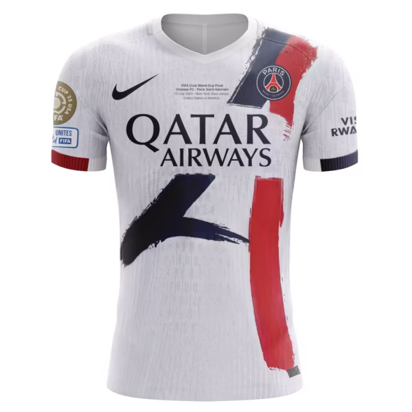 Getragenes und signiertes Trikot von Senny Mayulu von Paris Saint-Germain